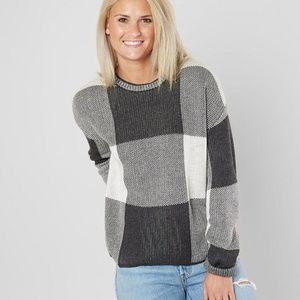 Paper Crane Gray Cream Sweater